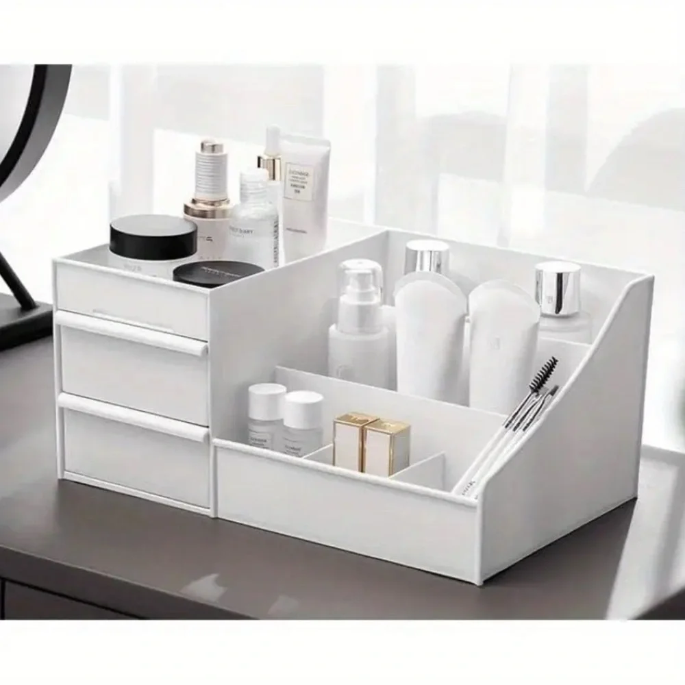 White Cosmetic Organizer